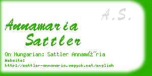 annamaria sattler business card